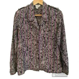 Spitalnick Womens Button Down Vintage Blouse